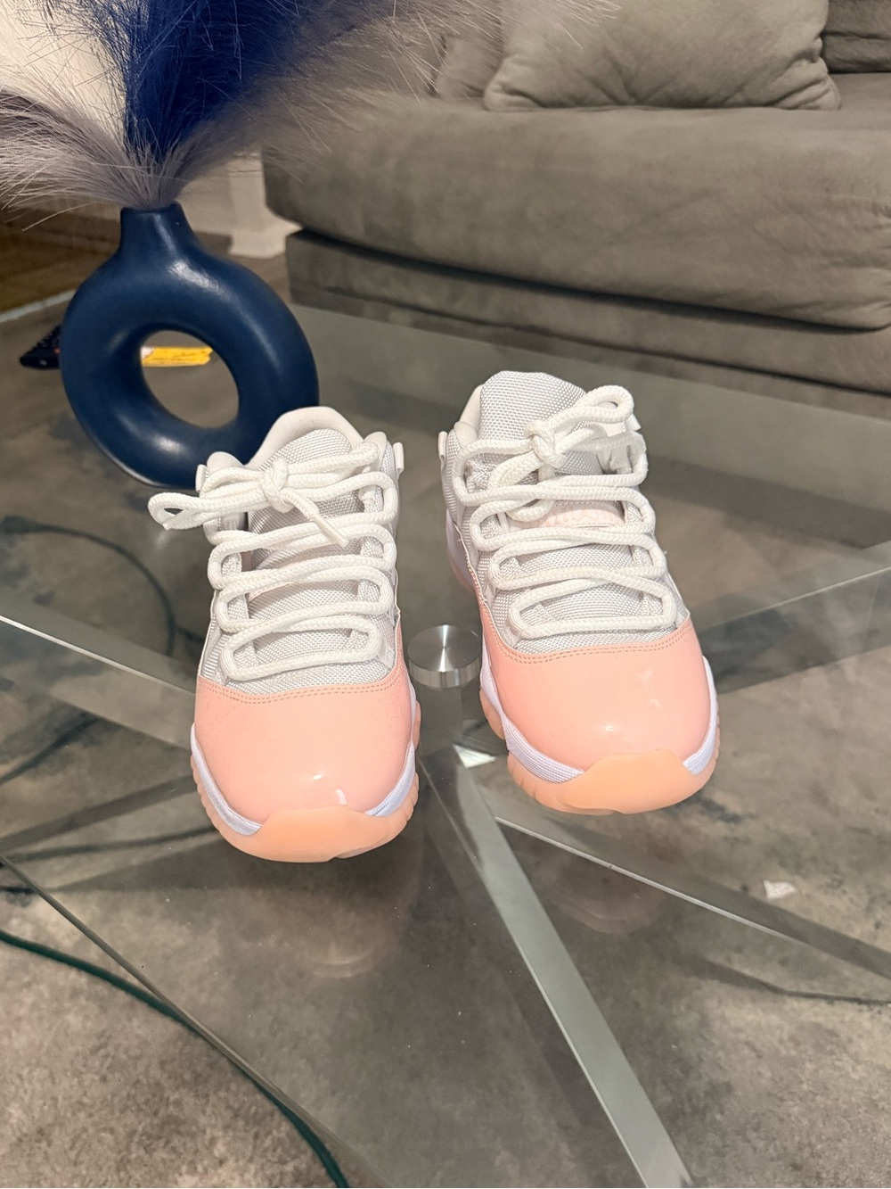 Jordan Kids Sneakers in Light Pink and White